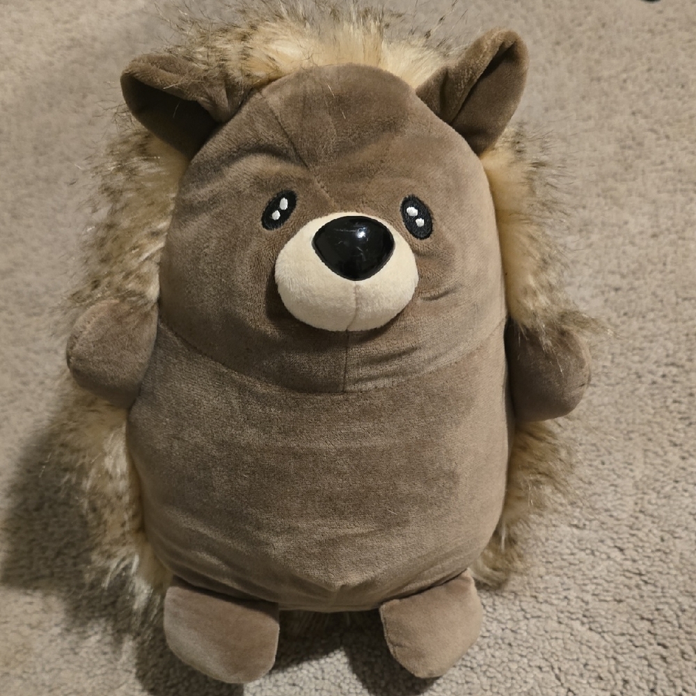 Adorable Brown Plush Hedgehog Toy
